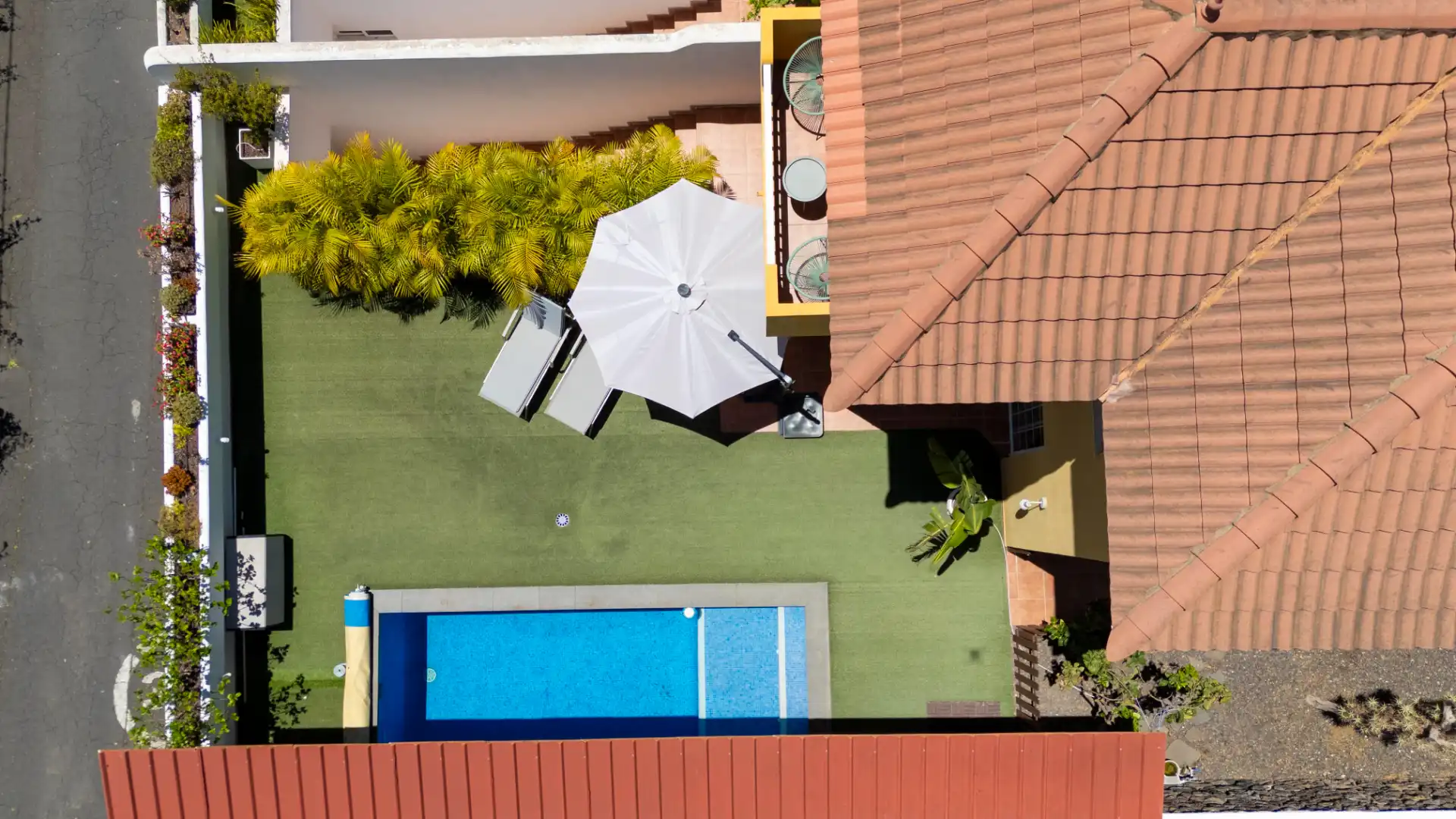 Piscina de Casa adosada en venda en Santa Úrsula amb Aire condicionat, Jardí privat i Terrassa