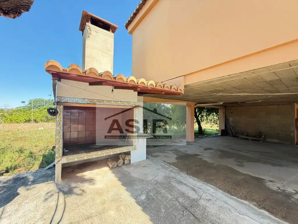 Vista exterior de Casa o chalet en venta en Alzira con Terraza y Piscina