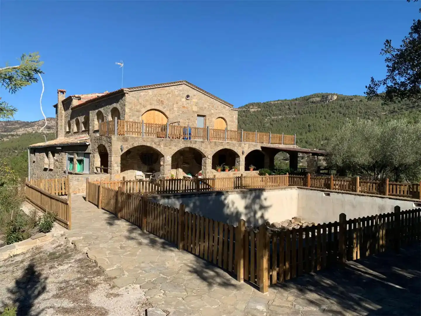 Vista exterior de Finca rústica en venta en Sant Vicenç de Castellet con Jardín privado, Trastero y Piscina