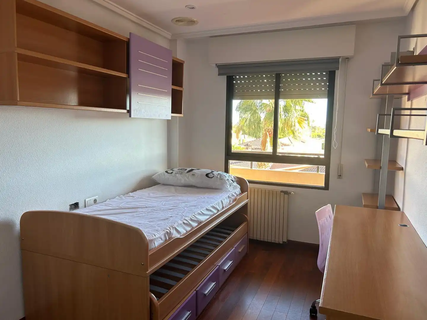Bedroom of Flat for rent in Elche / Elx  with Air Conditioner, Heating and Parquet flooring