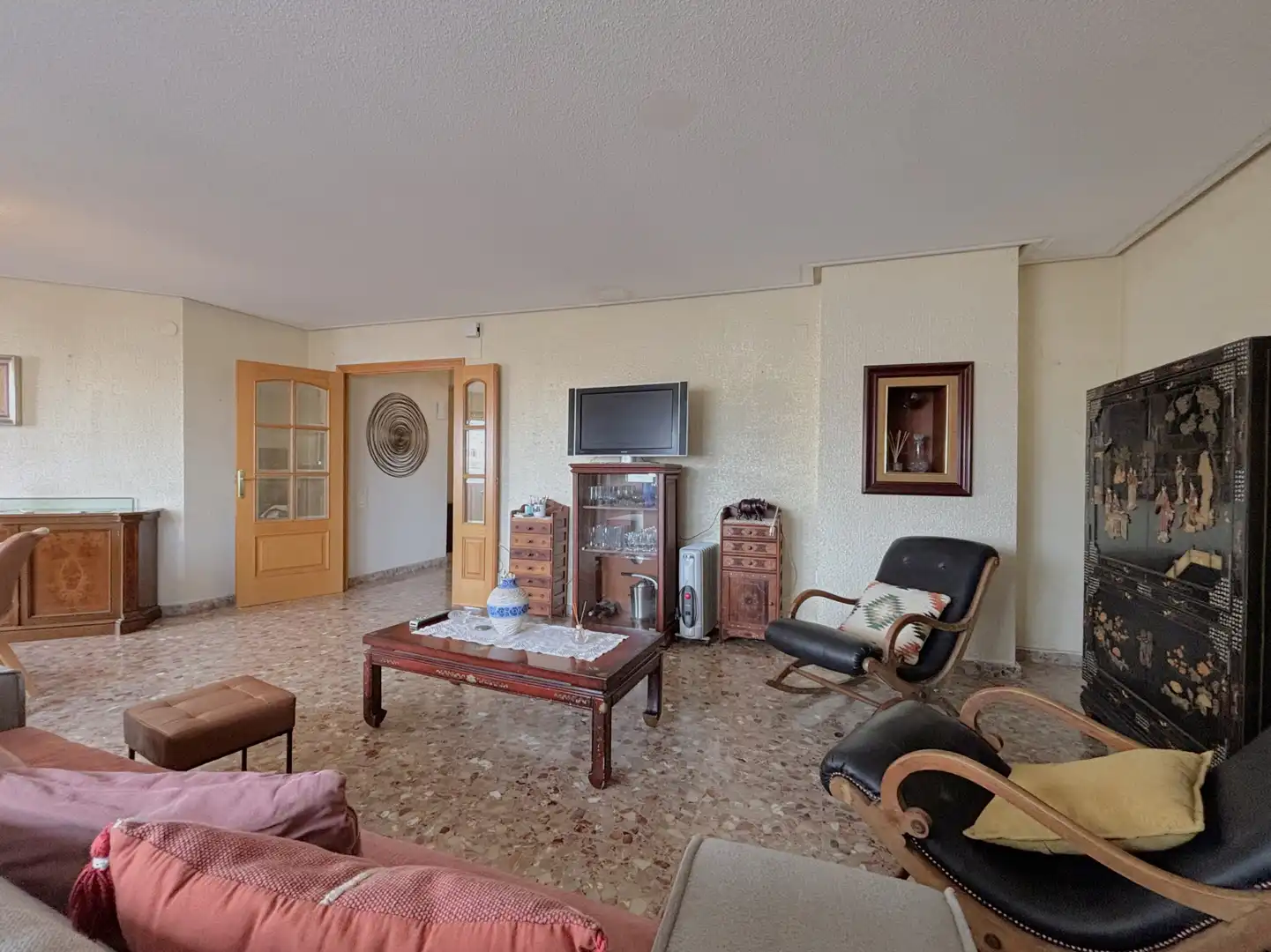 Living room of Flat for sale in Castellón de la Plana / Castelló de la Plana  with Air Conditioner, Heating and Terrace