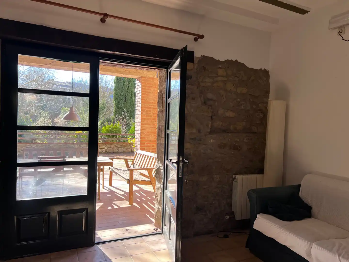 Finca rústica en venda en Mieres (Girona) amb Aire condicionat, Jardí privat i Parquet