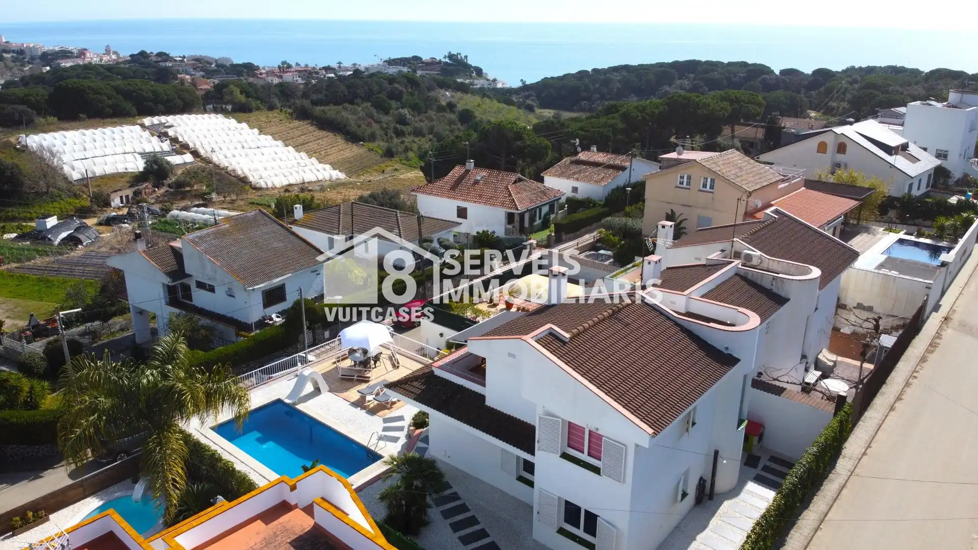 Vista exterior de Casa adosada en venta en Sant Pol de Mar con Calefacción, Jardín privado y Terraza