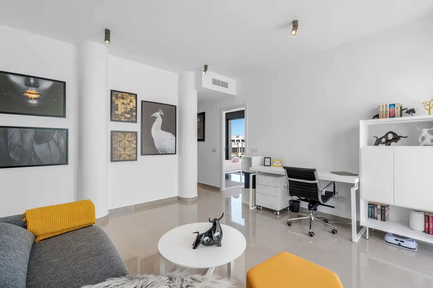Sala de estar de Casa o chalet en venta en Guardamar del Segura con Calefacción, Jardín privado y Terraza