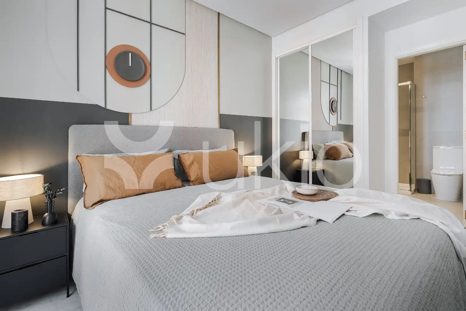 Habitación de Apartamento de alquiler en Madrid con Aire acondicionado, Calefacción y Amueblado