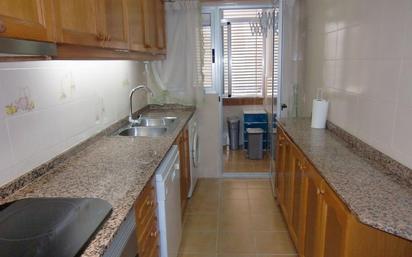 Kitchen of Flat to rent in  Valencia Capital  with Air Conditioner and Balcony