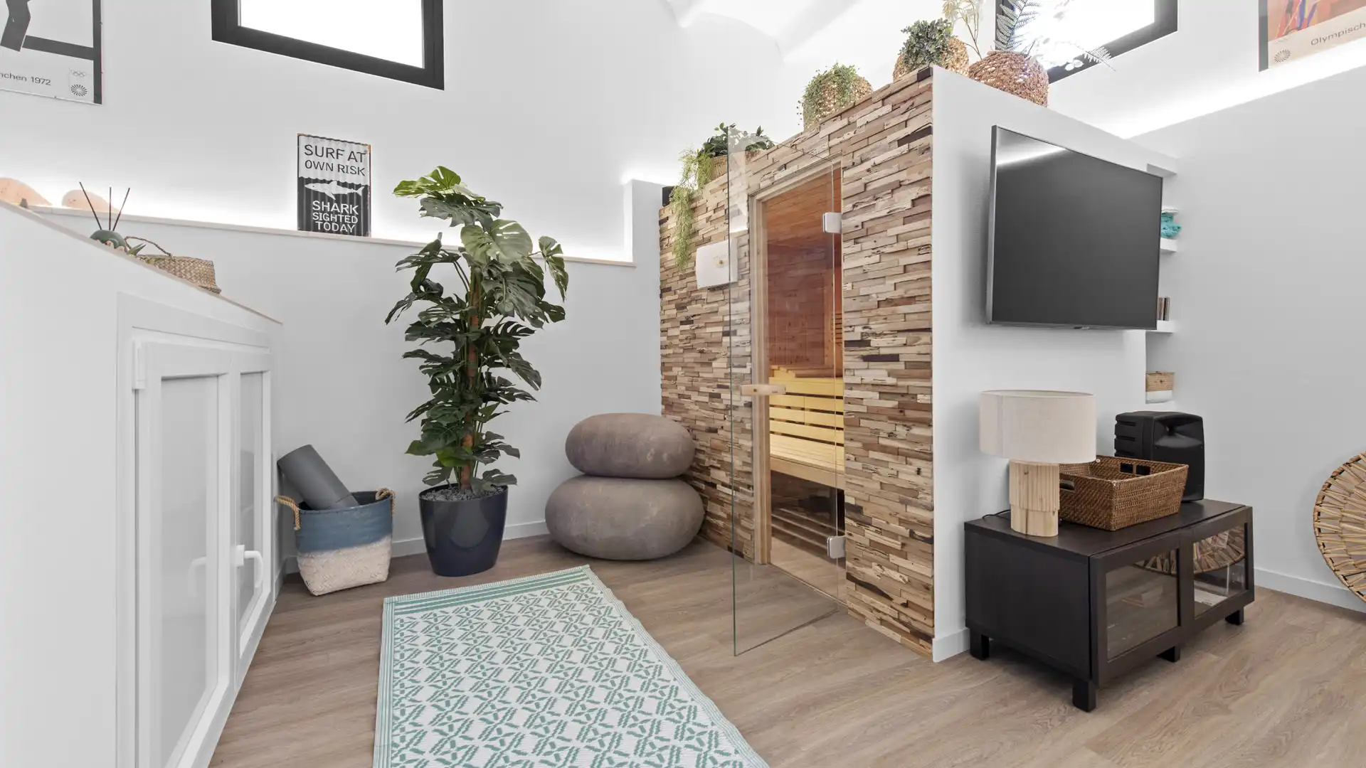 Wohnzimmer von Haus oder Chalet zum Verkauf in  Palma de Mallorca mit Klimaanlage, Heizung und Terrasse
