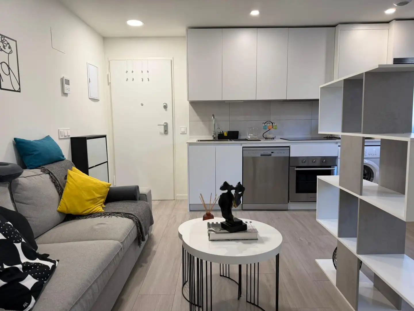 Sala de estar de Apartamento de alquiler en  Murcia Capital con Aire acondicionado