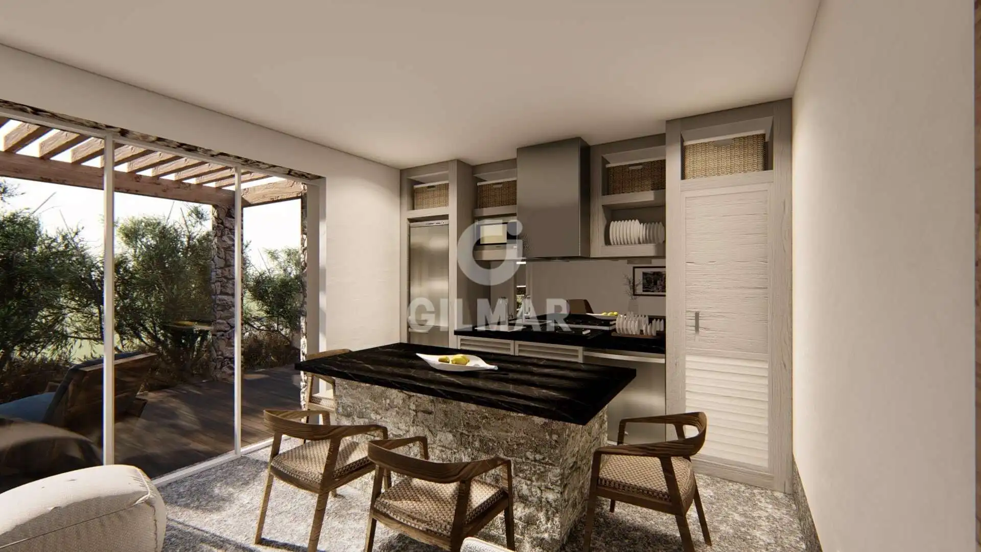 Kitchen of Flat for sale in Tarifa  with Heating, Private garden and Swimming Pool