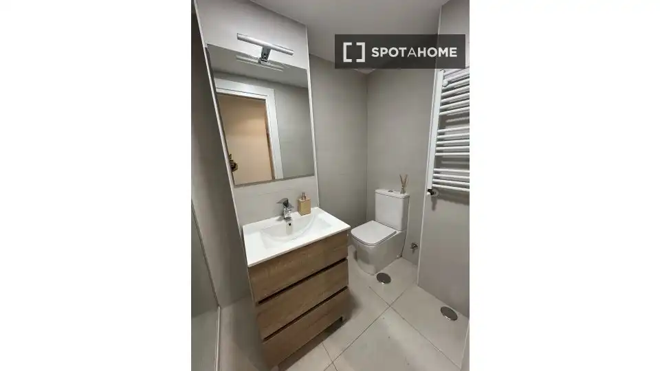 Bathroom of Flat for share in Segovia  with Air Conditioner, Heating and Furnished