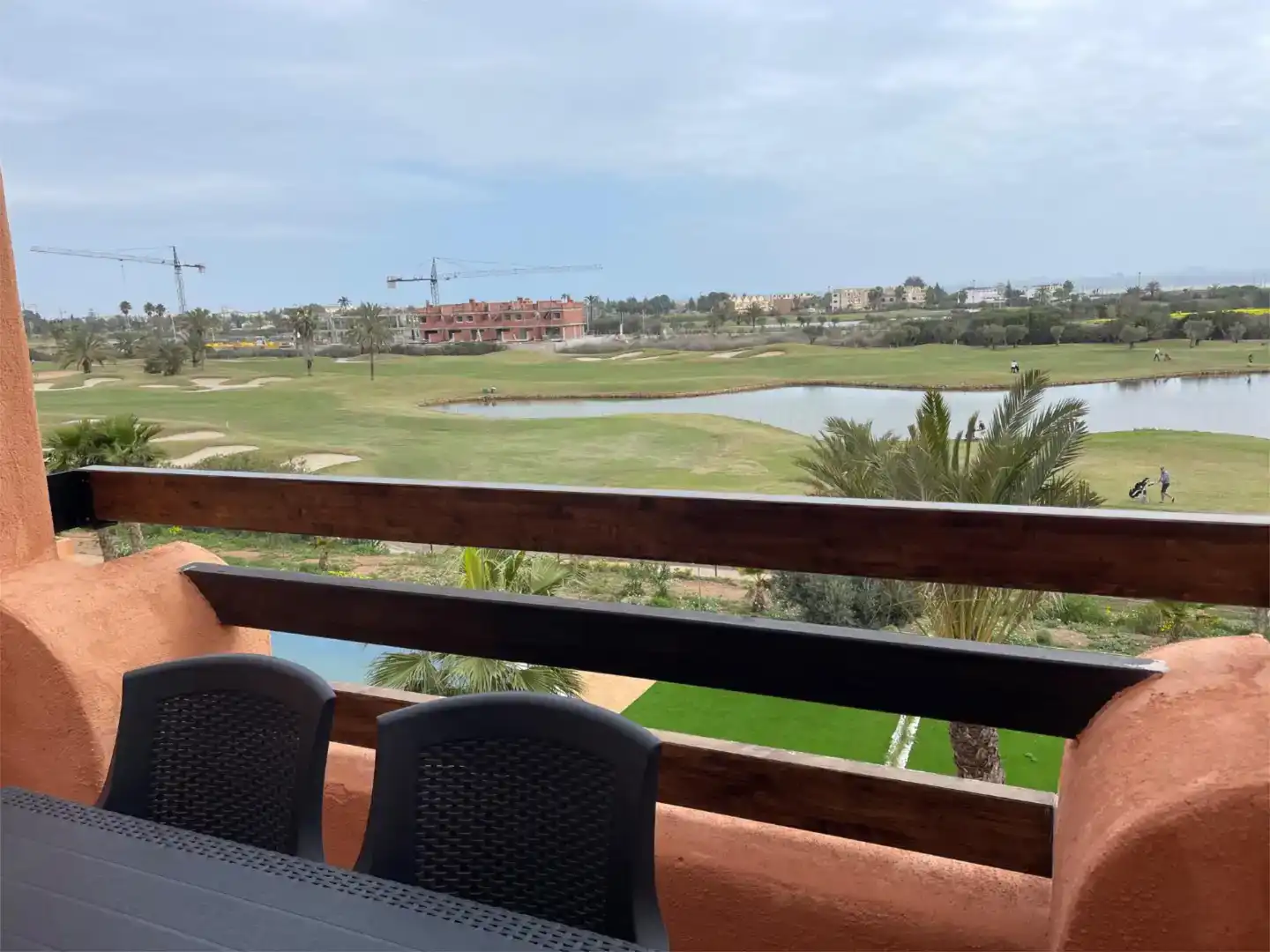 Terrasse von Wohnung zur Miete in Los Alcázares mit Klimaanlage, Schwimmbad und Balkon