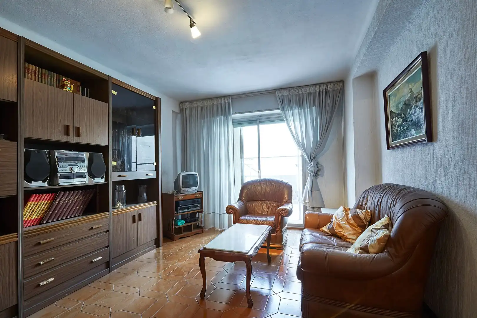 Sala de estar de Piso en venta en Barcelona con Aire acondicionado, Calefacción y Amueblado