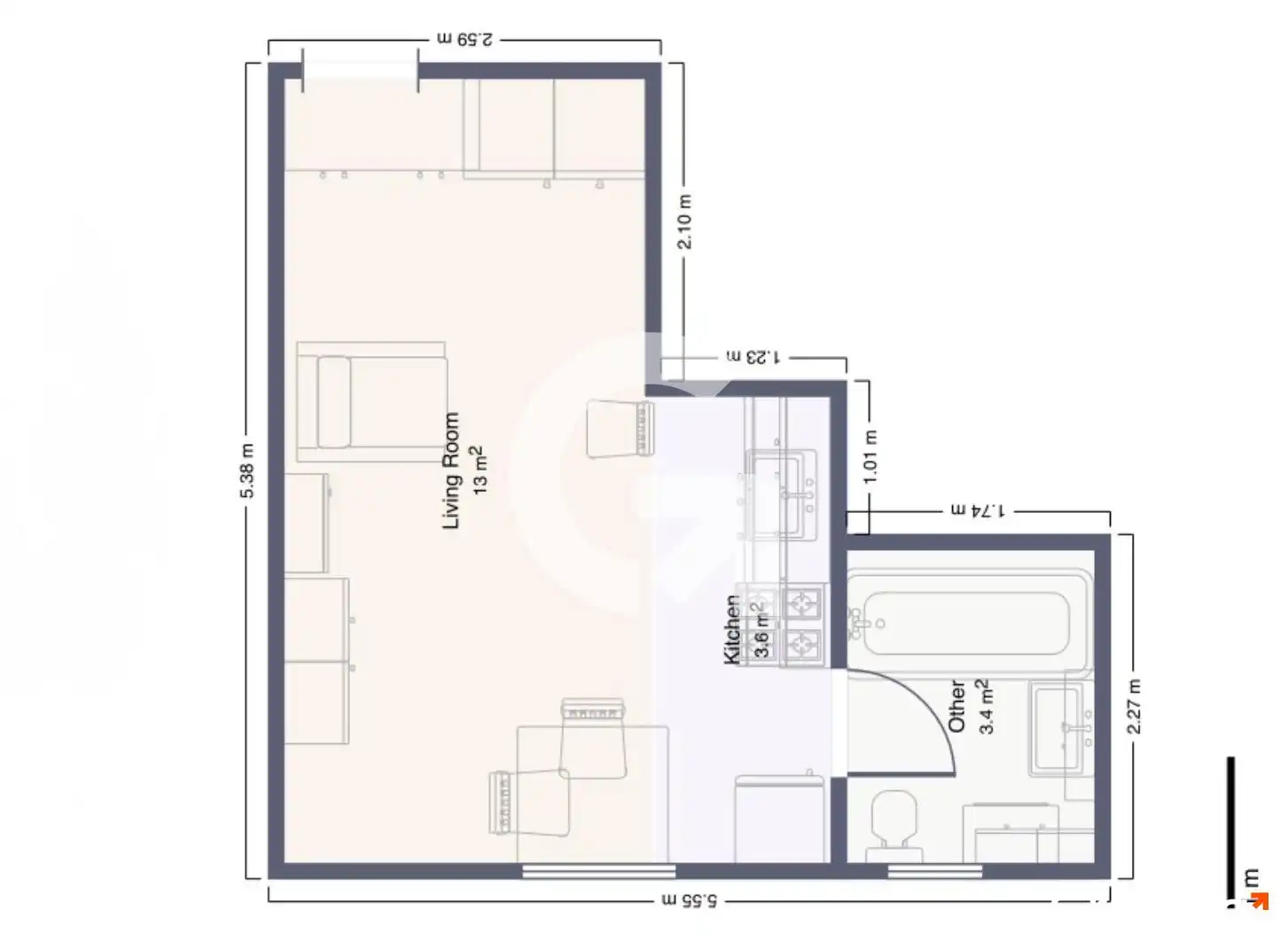 Loft zum Verkauf in Torredembarra mit Klimaanlage, Möbliert und Fernseher