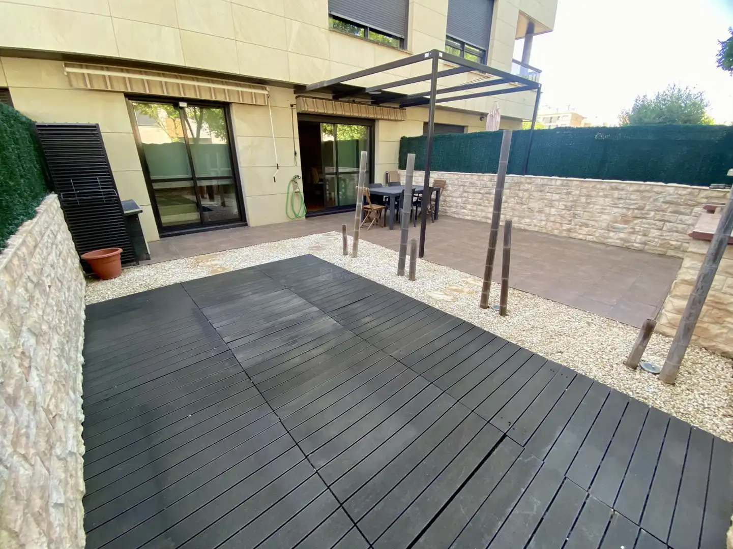 Terrace of Flat for rent in  Logroño  with Air Conditioner, Heating and Private garden