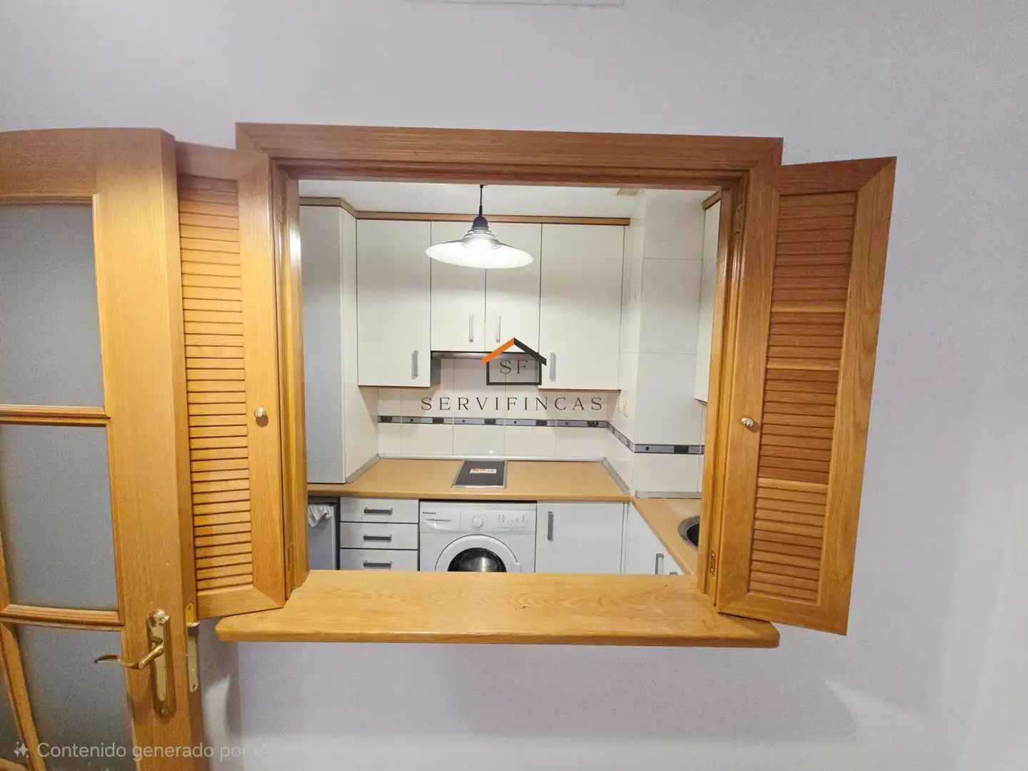 Kitchen of Flat for rent in Madrid  with Air Conditioner, Heating and Private garden