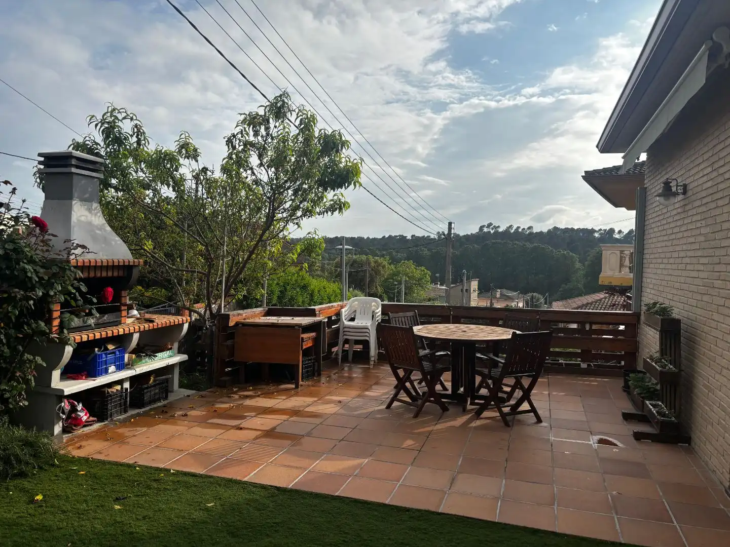 Terraza de Casa o chalet para compartir en Lliçà d'Amunt con Jardín privado, Terraza y Piscina