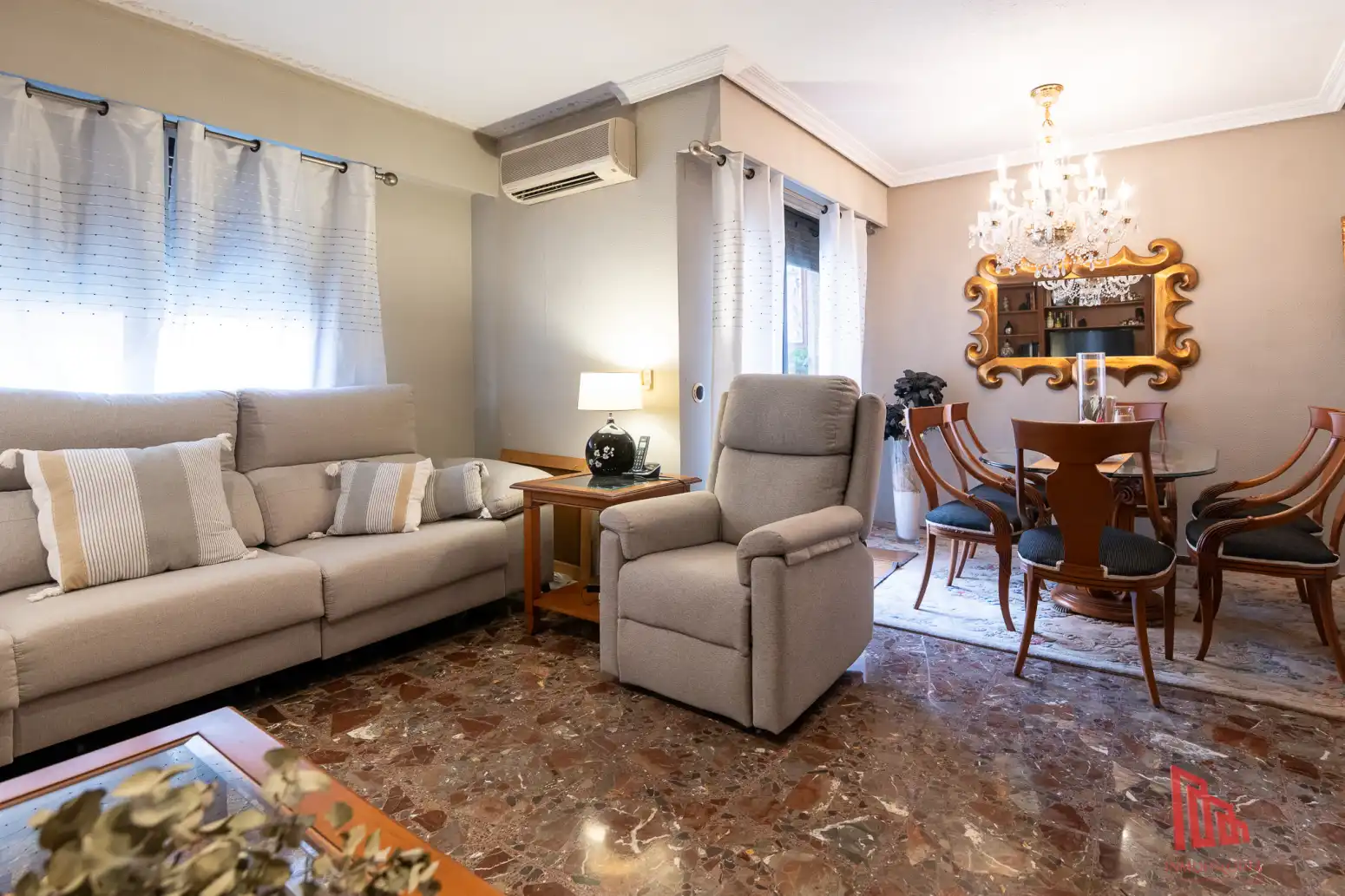 Sala d'estar de Pis en venda en Catarroja amb Aire condicionat, Calefacció i Jardí privat
