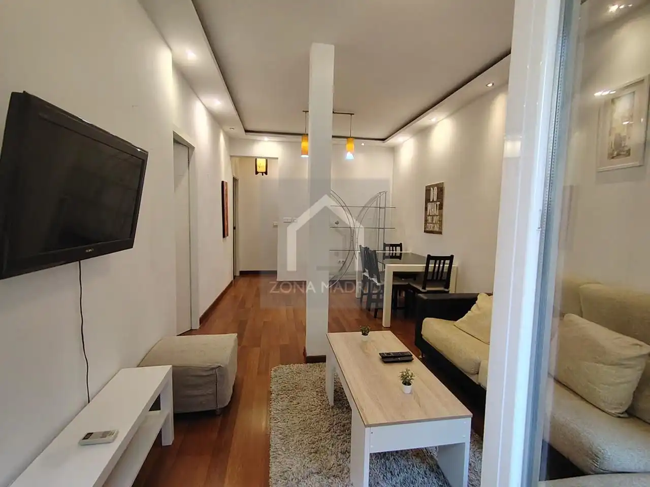 Sala de estar de Piso en venta en Madrid con Aire acondicionado y Balcón
