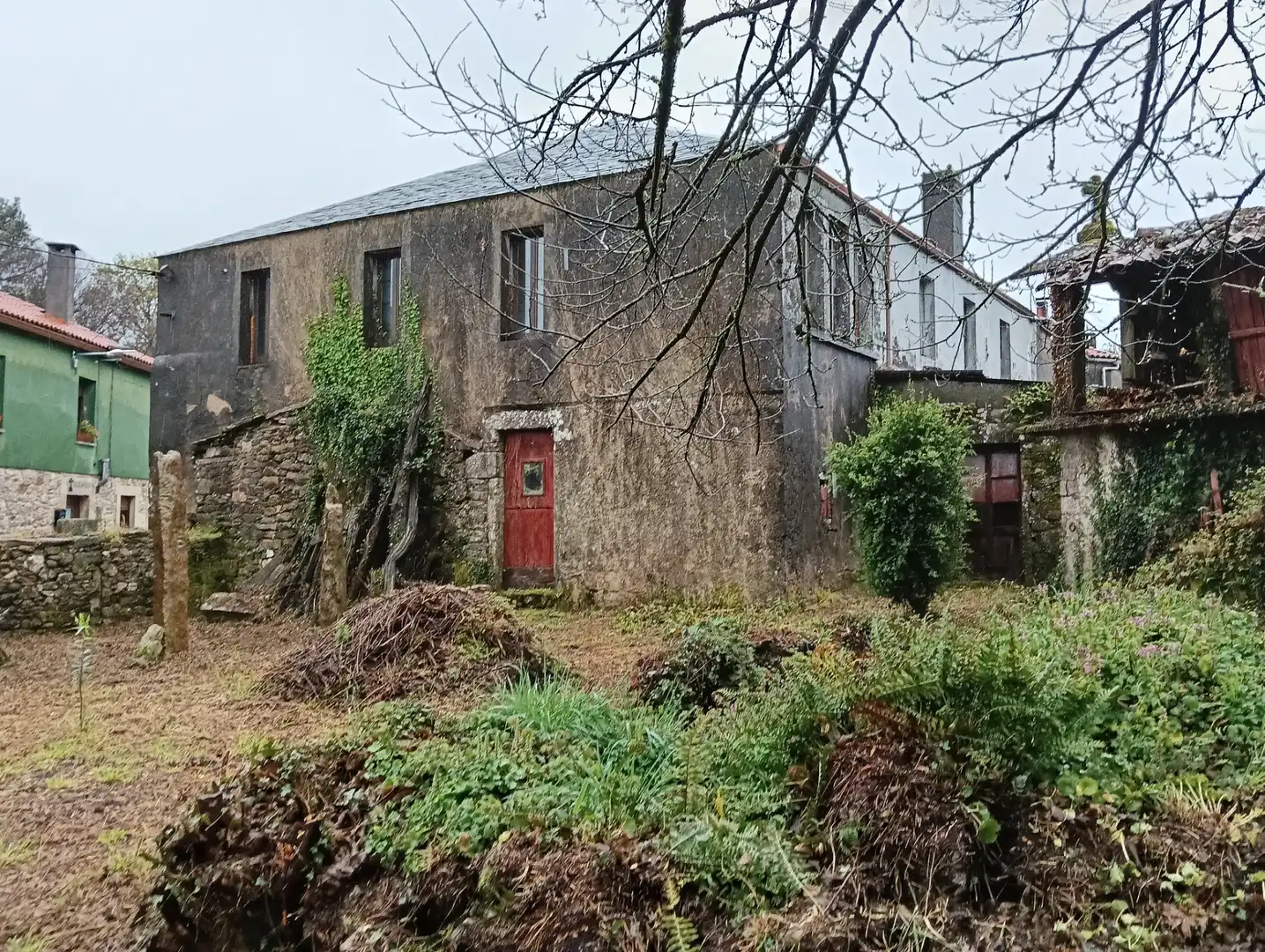 Vista exterior de Casa adosada en venta en Curtis con Jardín privado y Trastero