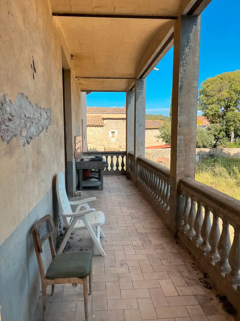 Terrace of Country homes for sale in Flaçà  with Private garden, Terrace and Alarm