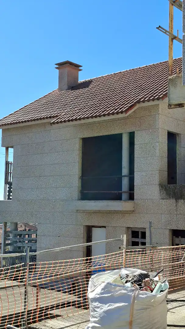 Vista exterior de Casa adosada en venta en Moaña, Pontevedra