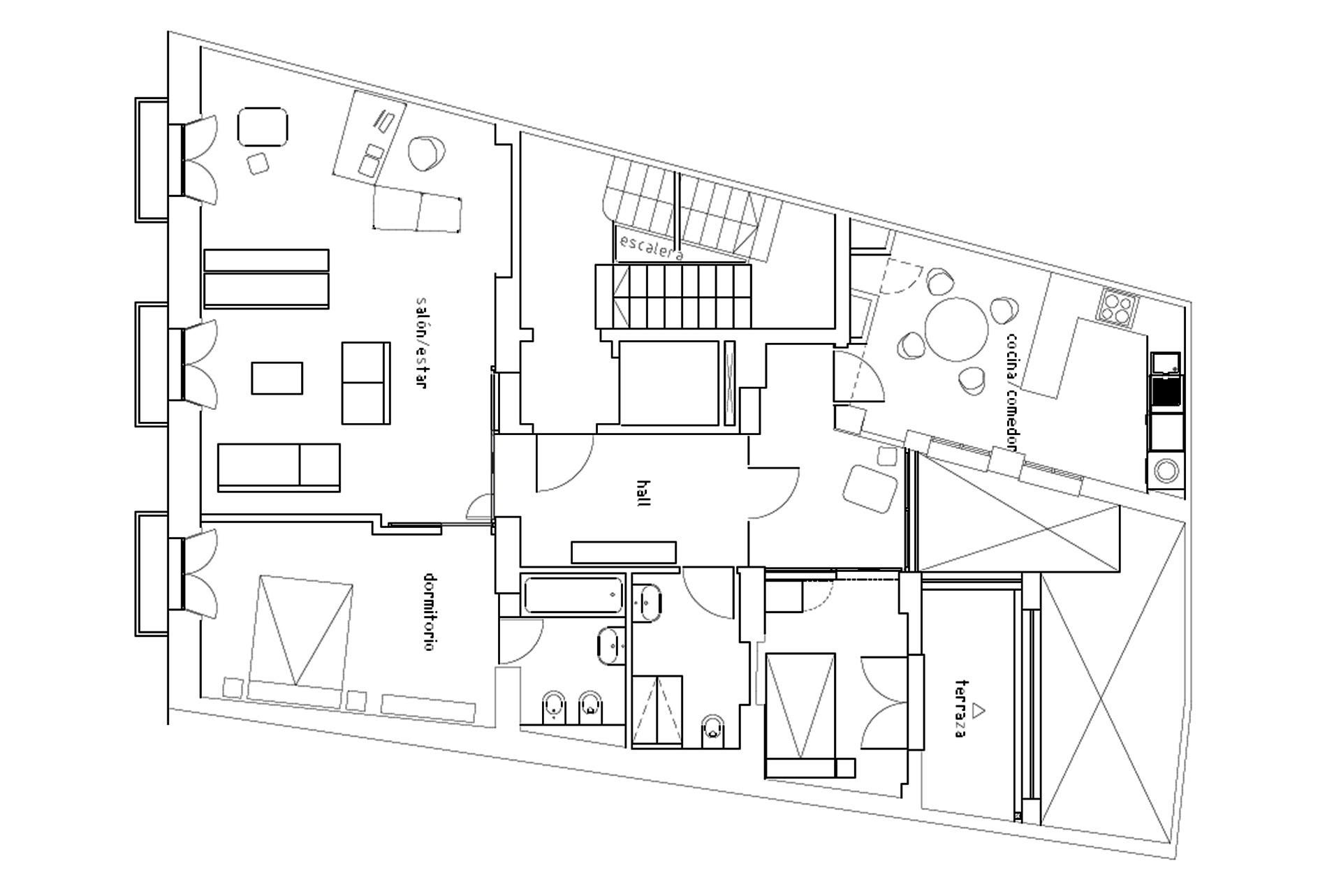 Flat for rent in  Granada Capital  with Air Conditioner, Terrace and Balcony