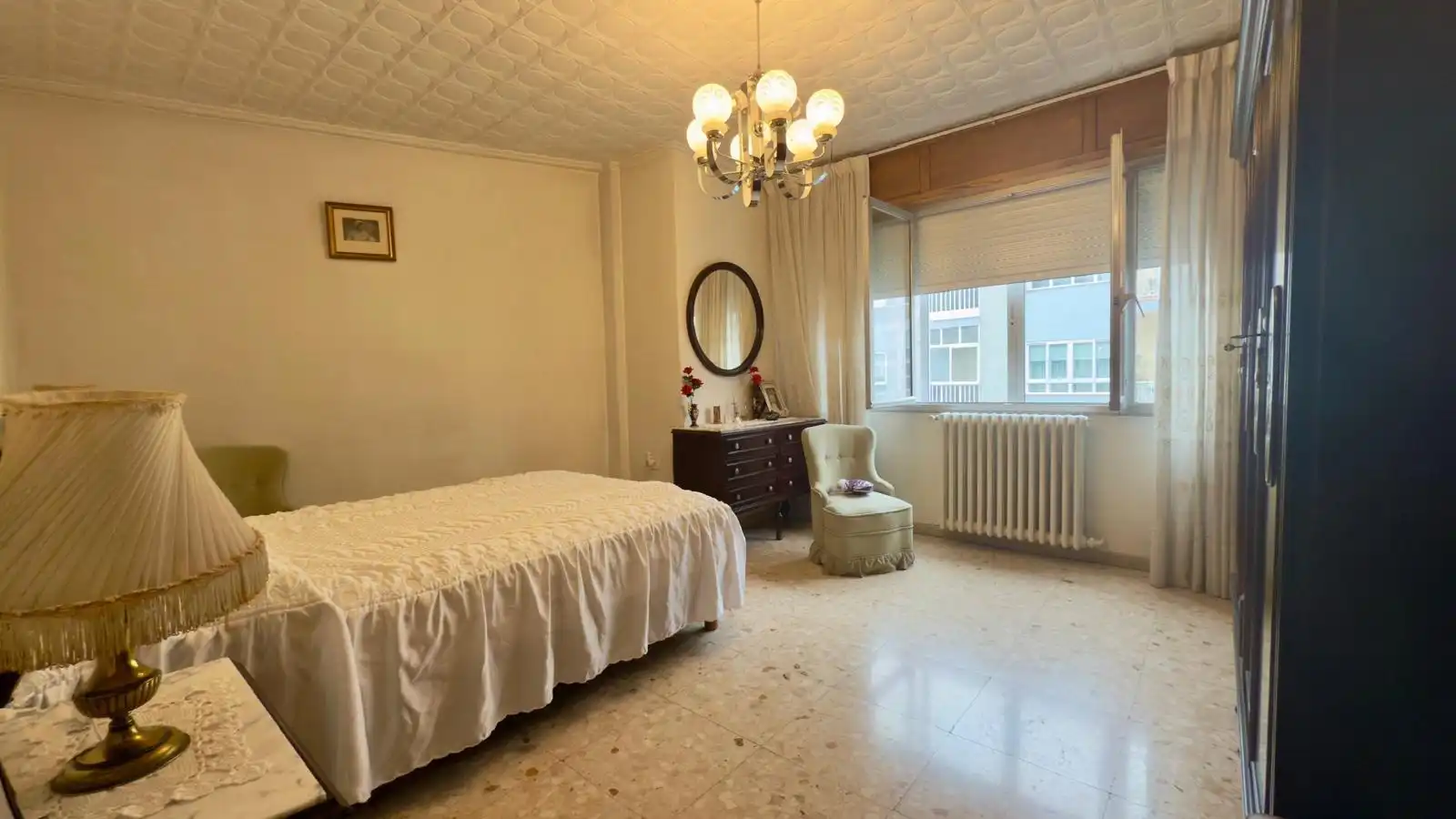 Bedroom of Flat for sale in Ourense Capital   with Heating, Storage room and Furnished