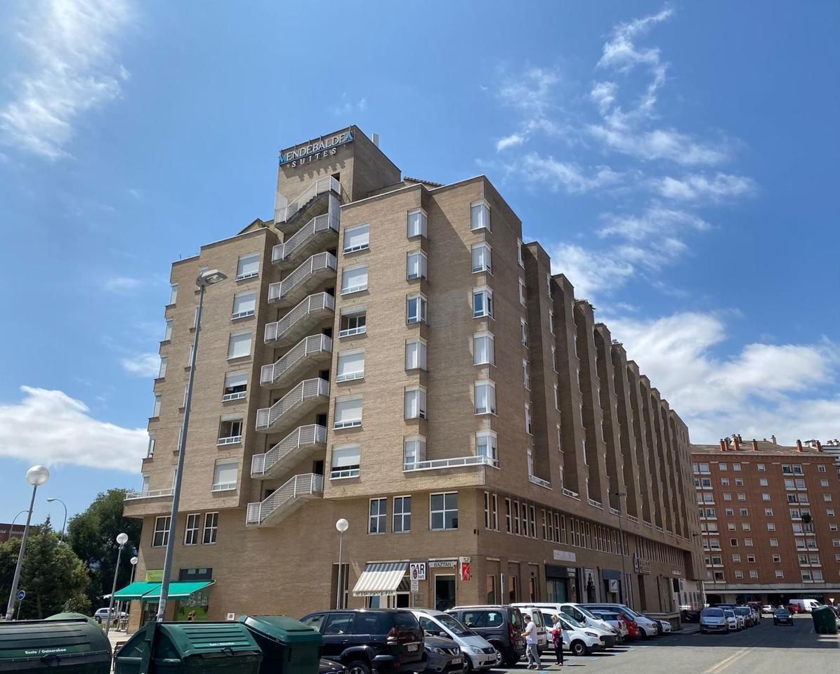 Exterior view of Flat for sale in  Pamplona / Iruña  with Heating, Terrace and Furnished