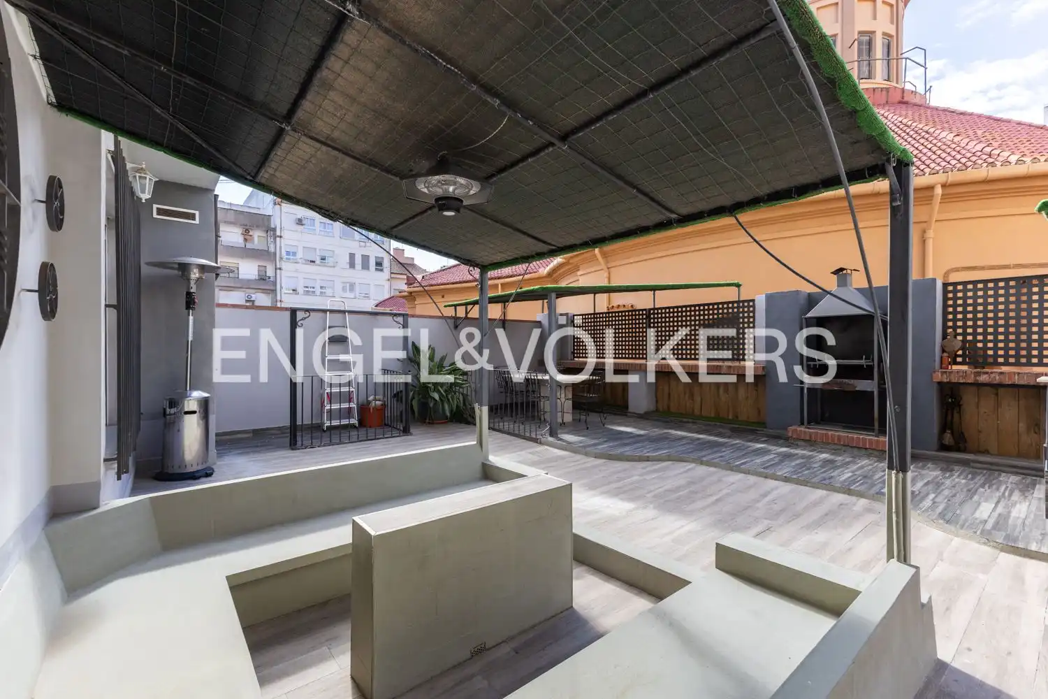 Terrace of Flat for rent in Valencia  with Air Conditioner, Heating and Terrace