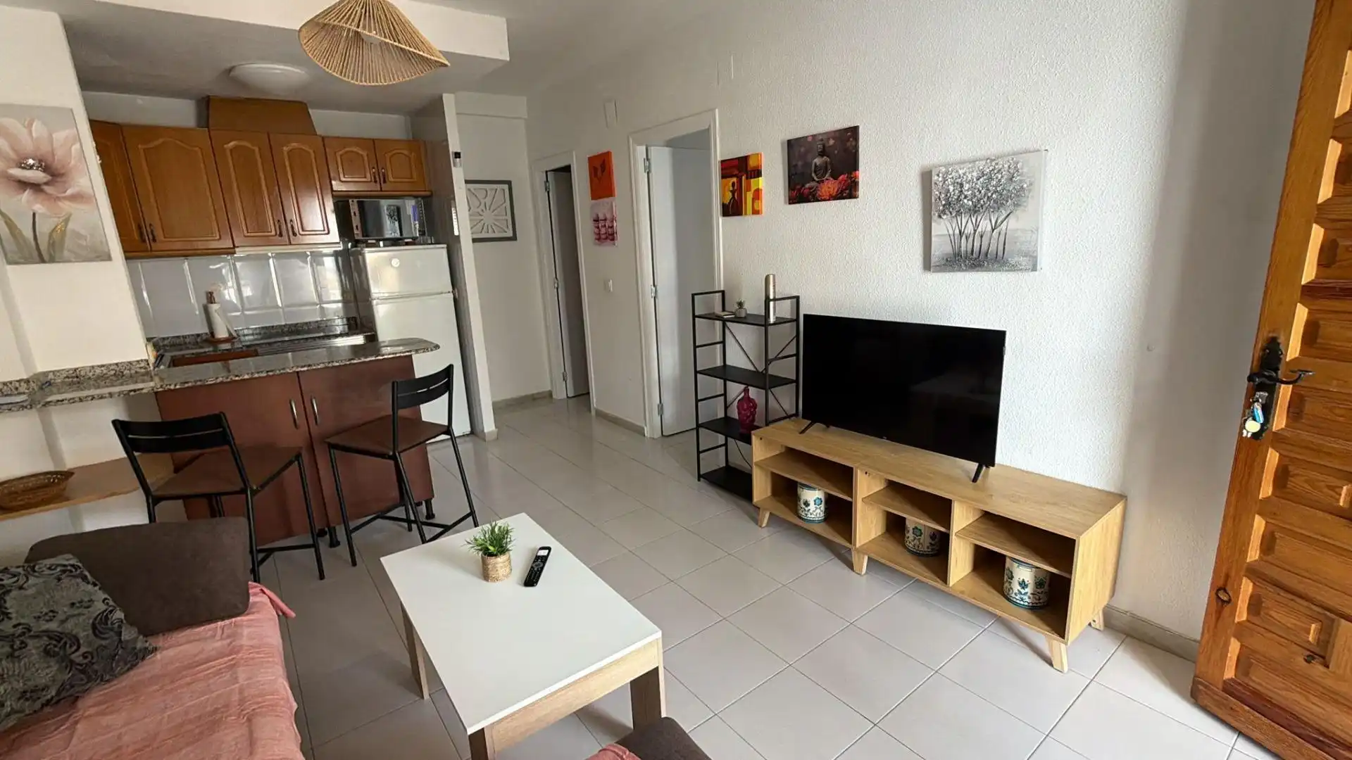 Living room of Flat for rent in Los Alcázares  with Terrace and Furnished