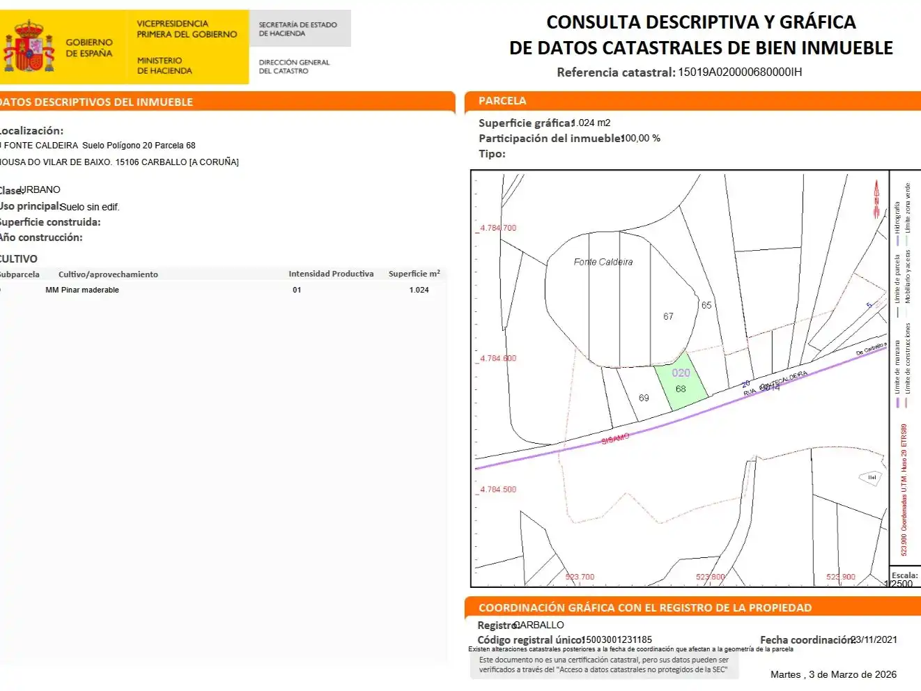 Terreny residencial en venda a Rúa Fonte Caldeira 6, imagen 4
