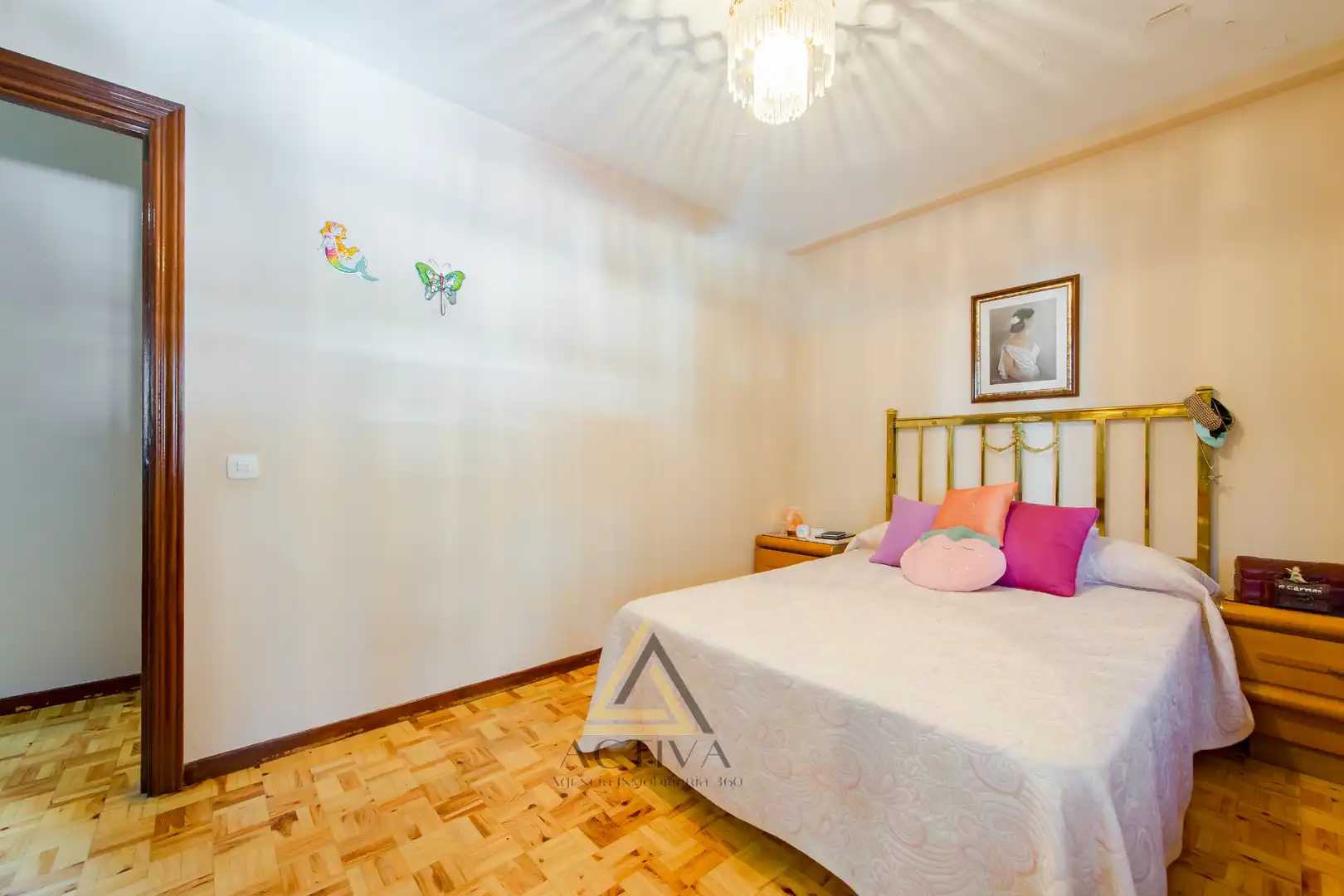 Bedroom of Flat for sale in Fuenlabrada  with Air Conditioner, Terrace and Furnished