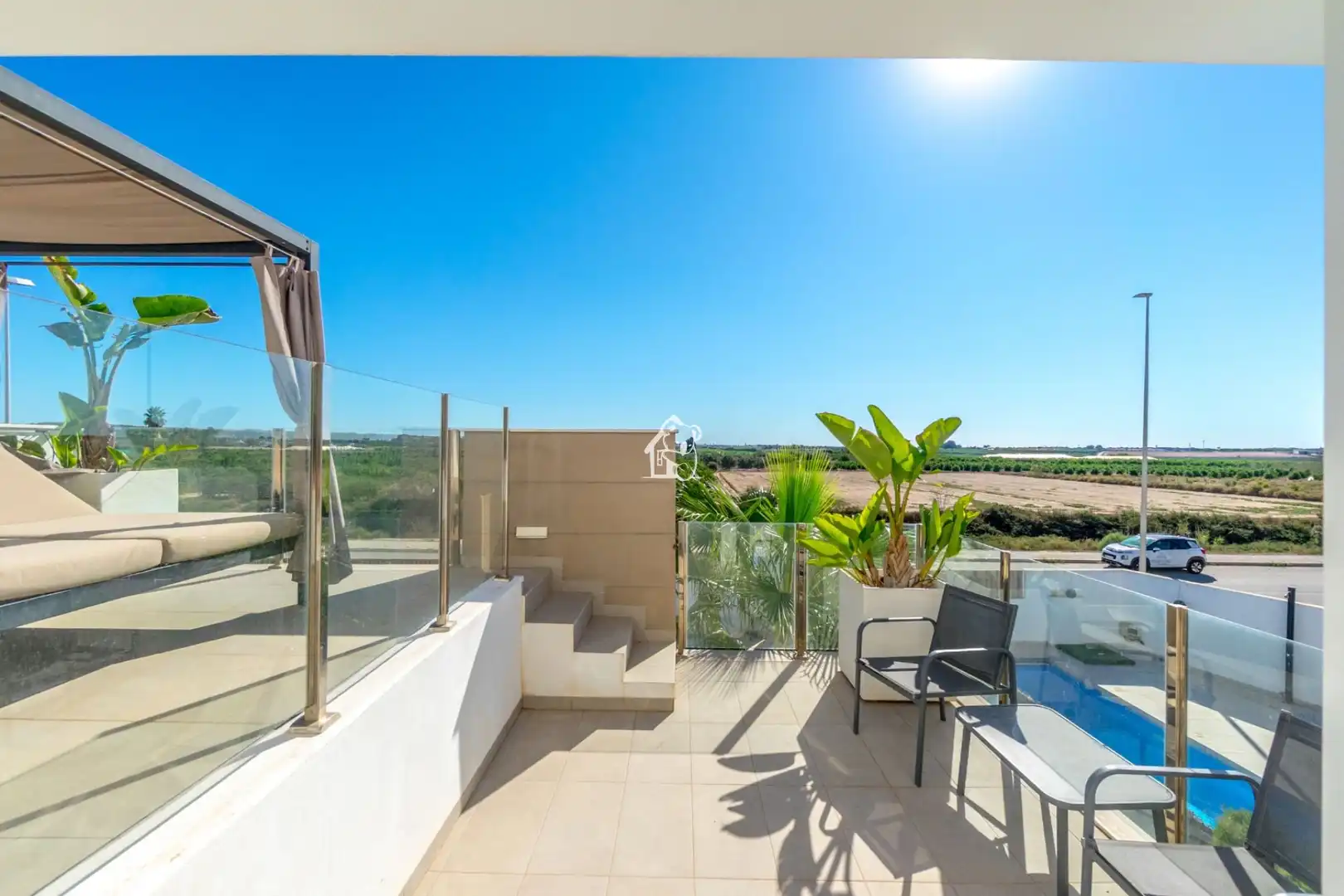 Terraza de Casa o chalet de alquiler en Guardamar del Segura con Aire acondicionado, Jardín privado y Terraza