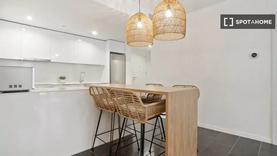 Kitchen of Flat for rent in Barcelona  with Air Conditioner, Heating and Furnished