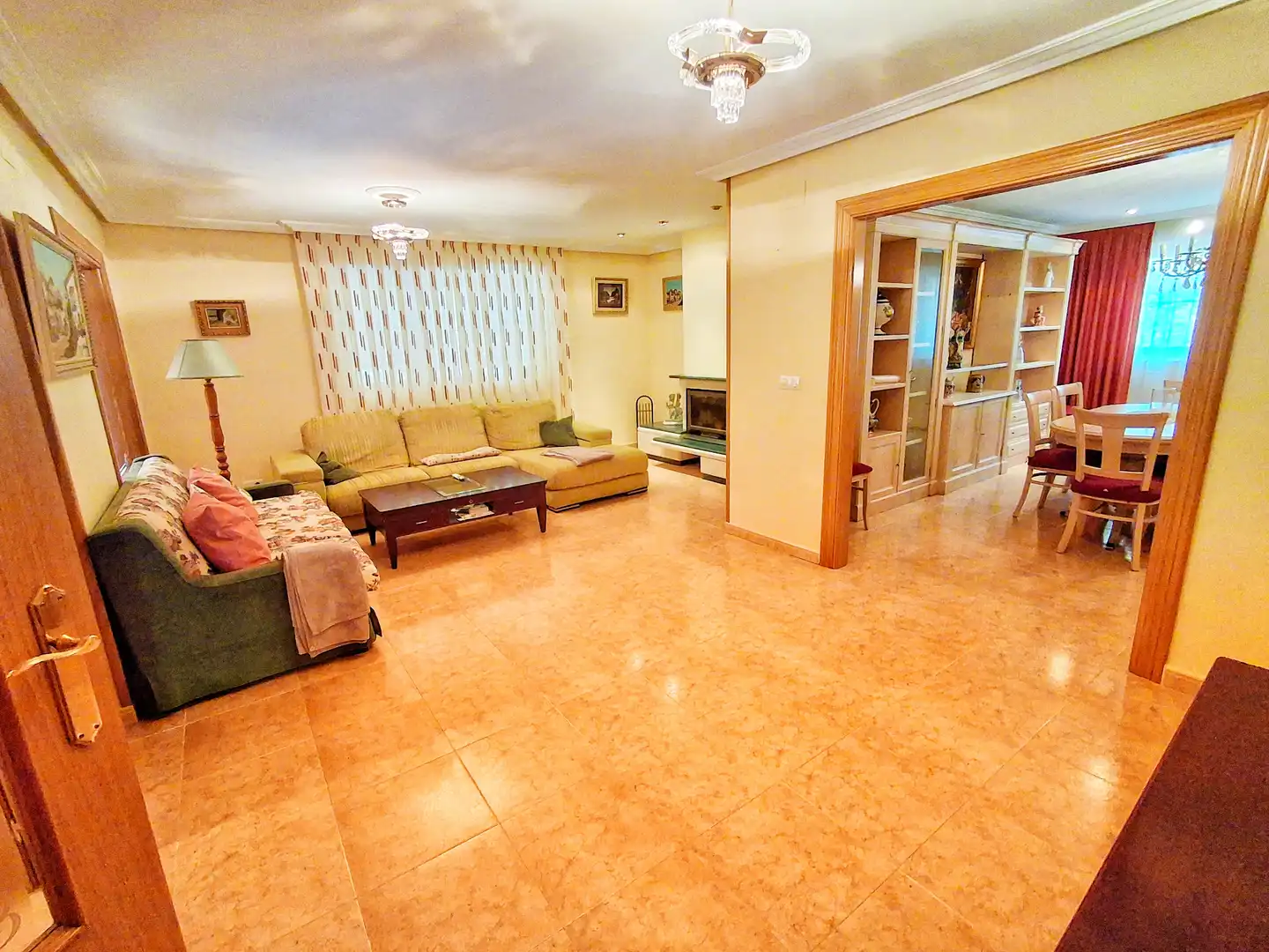 Living room of Houses for sale in Vadocondes  with Heating, Private garden and Parquet flooring