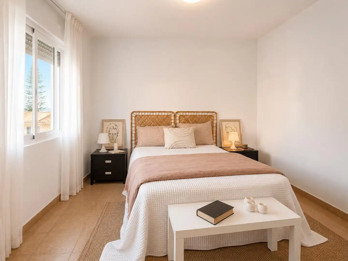 Bedroom of Flat for rent in Godella  with Air Conditioner, Terrace and Furnished