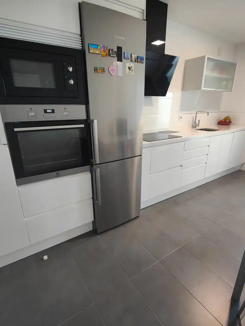 Kitchen of Flat for sale in Albacete  with Heating, Terrace and Storage room