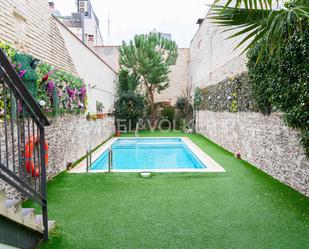 Swimming pool of Single-family semi-detached for sale in Terrassa  with Air Conditioner, Terrace and Swimming Pool