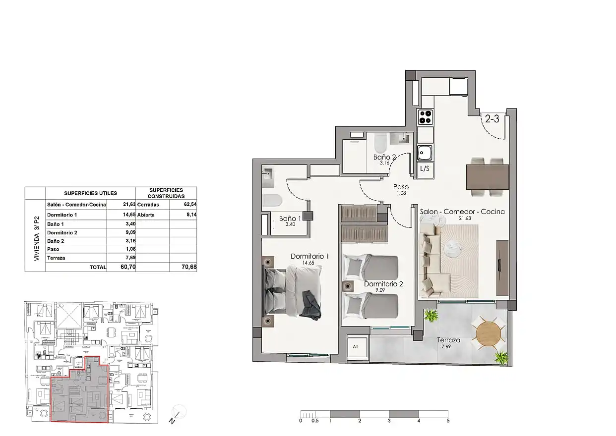 Apartament amb terrassa en venda a Santa Pola ciudad, imagen 17
