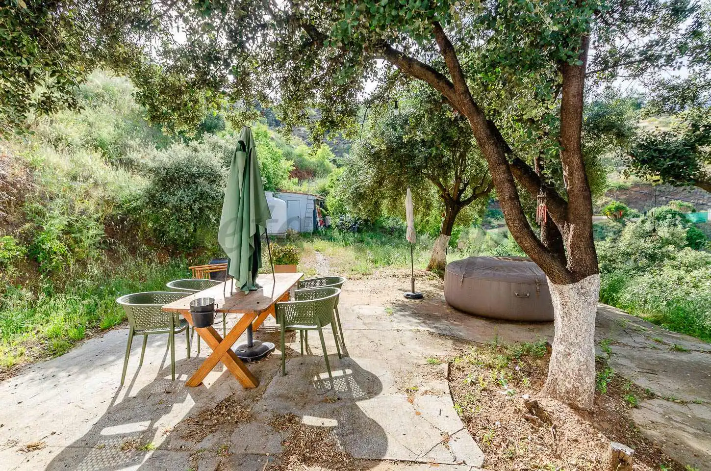 Terraza de Finca rústica en venta en Málaga con Aire acondicionado, Jardín privado y Terraza