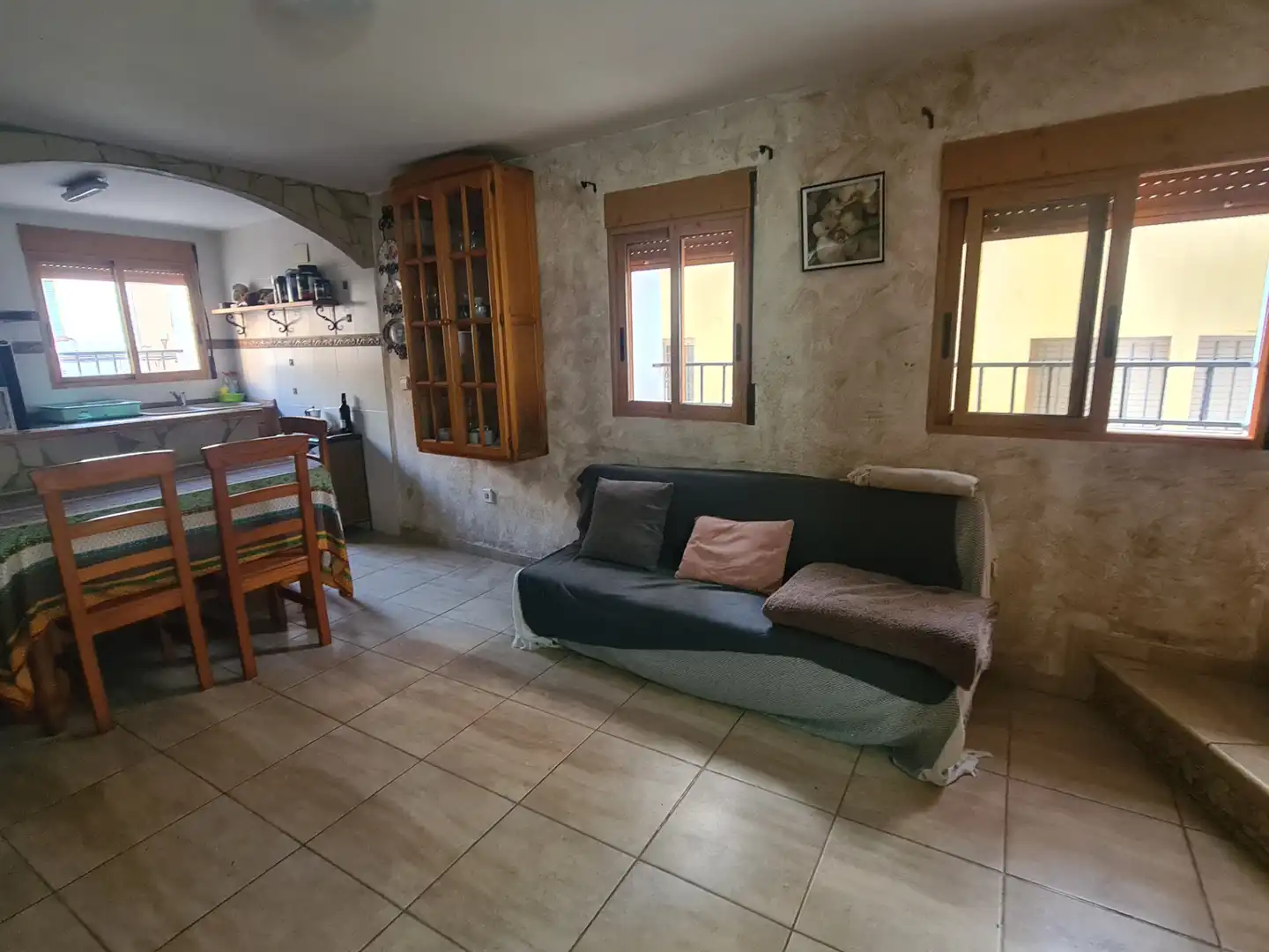 Sala de estar de Casa adosada en venta en Vinaròs con Terraza, Amueblado y Horno
