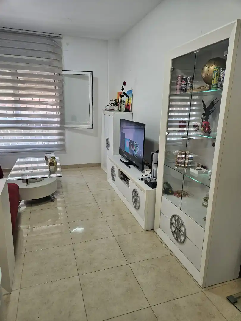 Sala de estar de Piso en venta en Roquetas de Mar con Amueblado