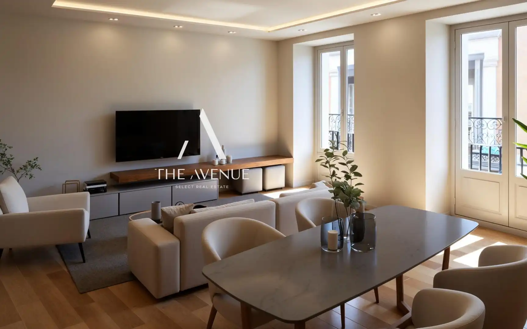 Sala de estar de Piso en venta en  Madrid Capital con Aire acondicionado