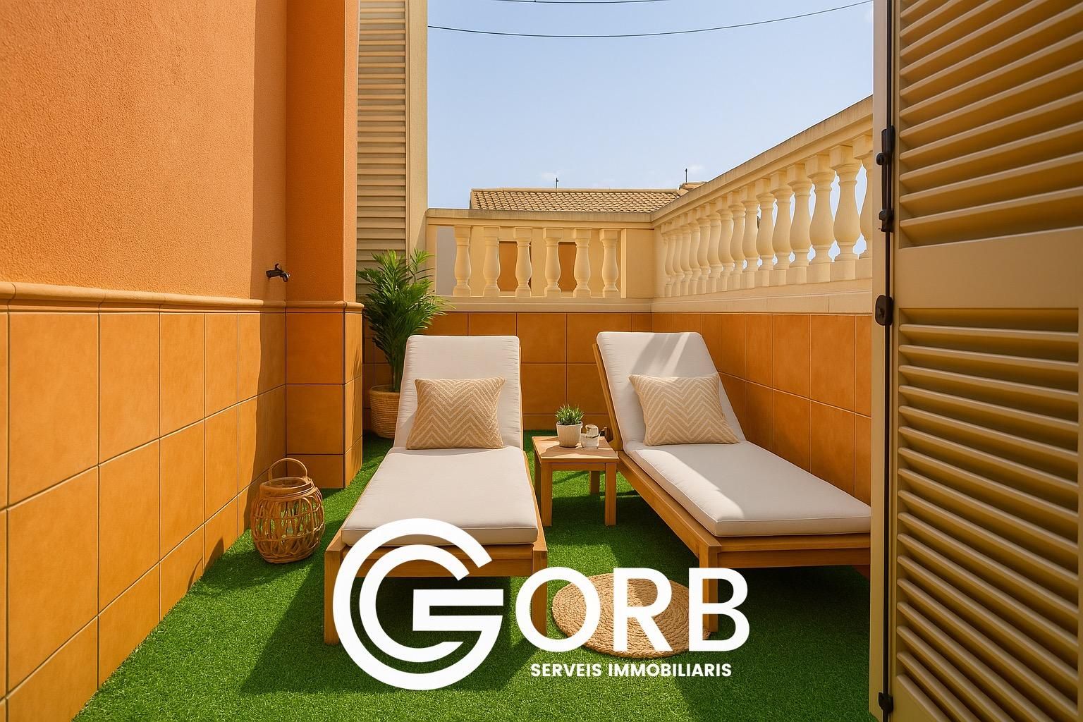 Terrassa de Casa adosada en venda en Mataró amb Aire condicionat, Calefacció i Parquet