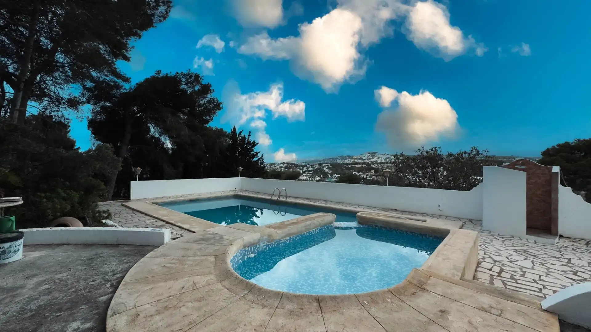 Piscina de Casa o chalet en venta en Moraira con Jardín privado, Terraza y Trastero