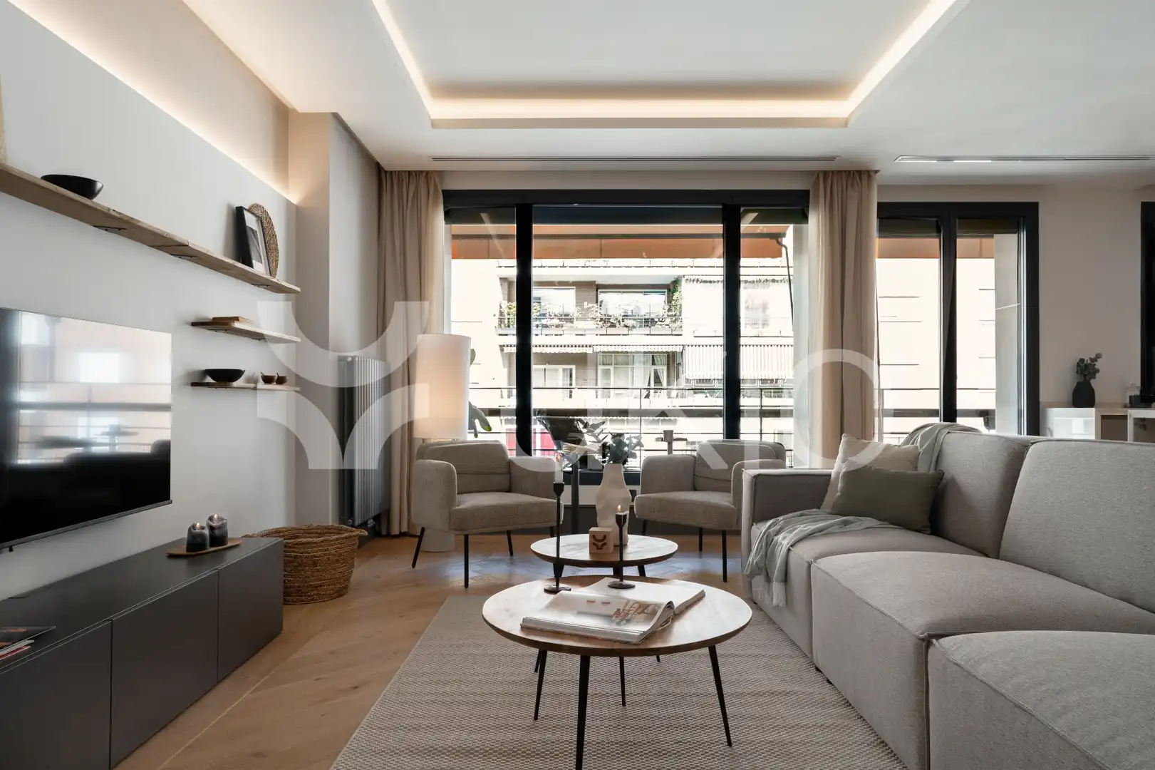 Living room of Apartments for rent in Madrid  with Air Conditioner, Heating and Terrace