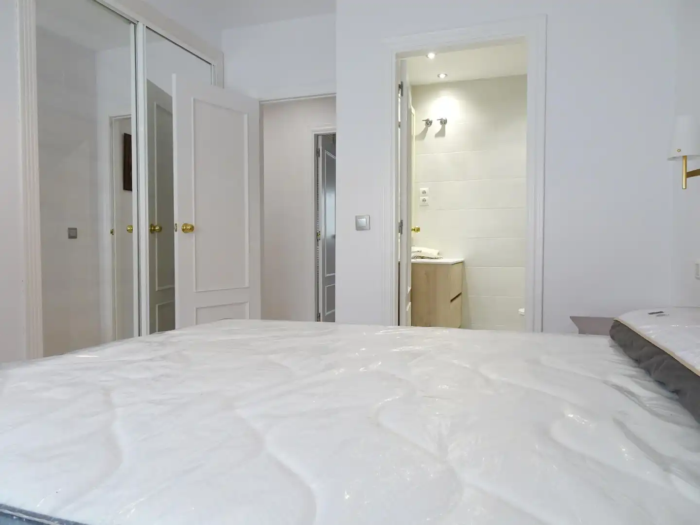 Schlafzimmer von Wohnung zur Miete in Málaga mit Klimaanlage, Privatgarten und Terrasse