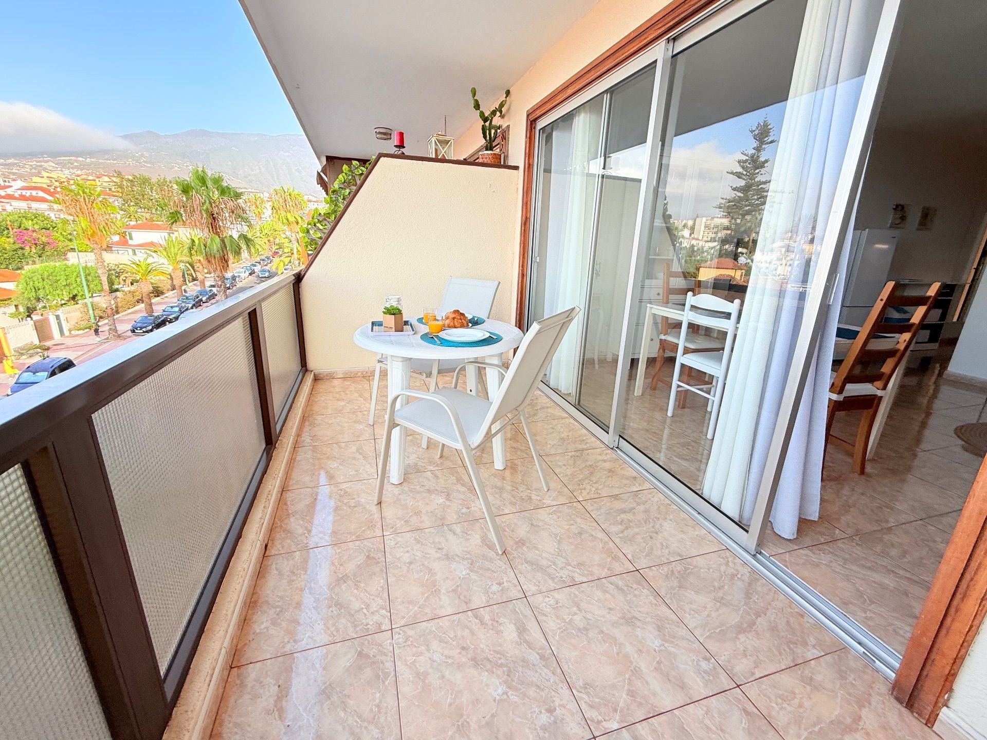 Terrassa de Apartament de lloguer en Puerto de la Cruz amb Terrassa, Moblat i Piscina comunitària