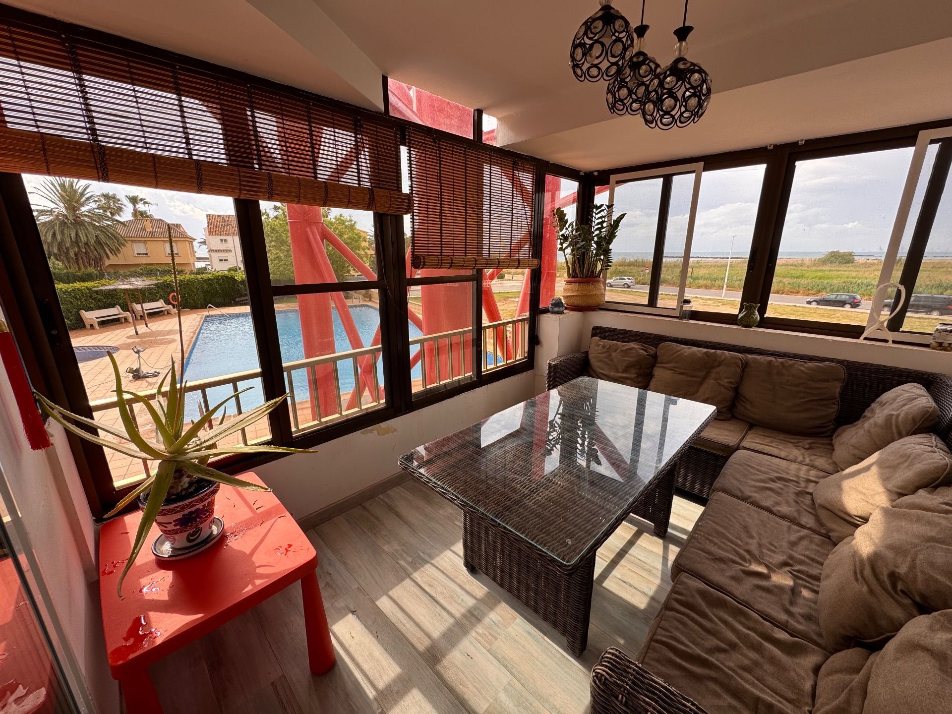 Terrace of Apartment for sale in La Pobla de Farnals  with Air Conditioner, Terrace and Furnished