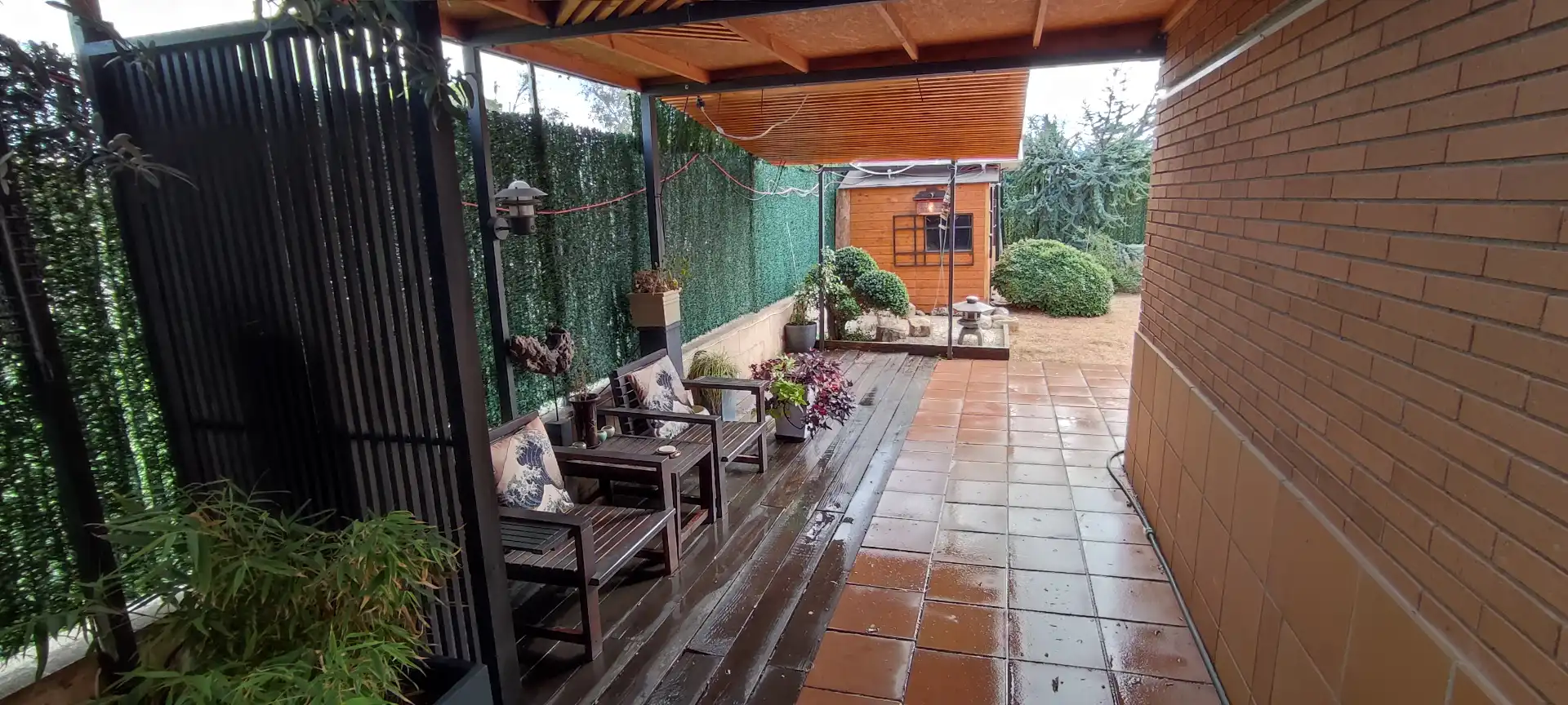 Terraza de Casa adosada en venta en Les Borges Blanques con Aire acondicionado, Calefacción y Jardín privado